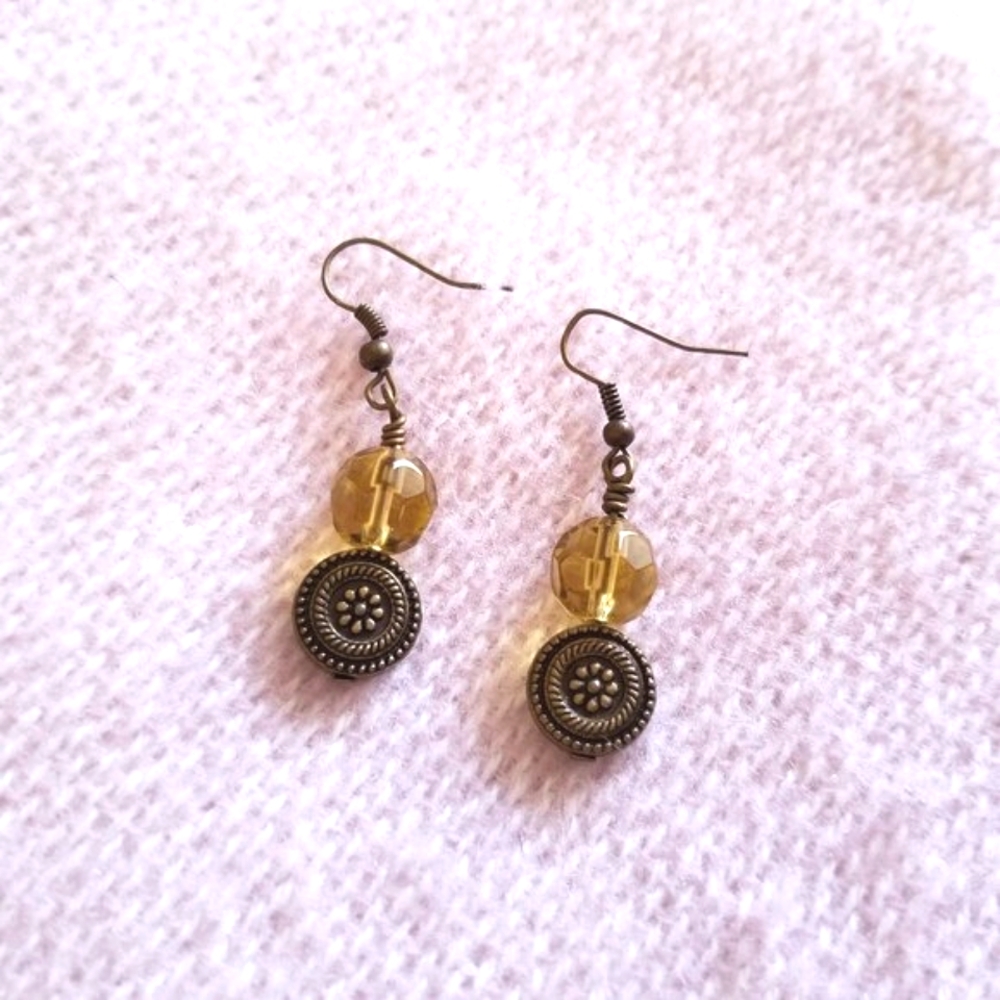 New Handmade Earrings with cryatals